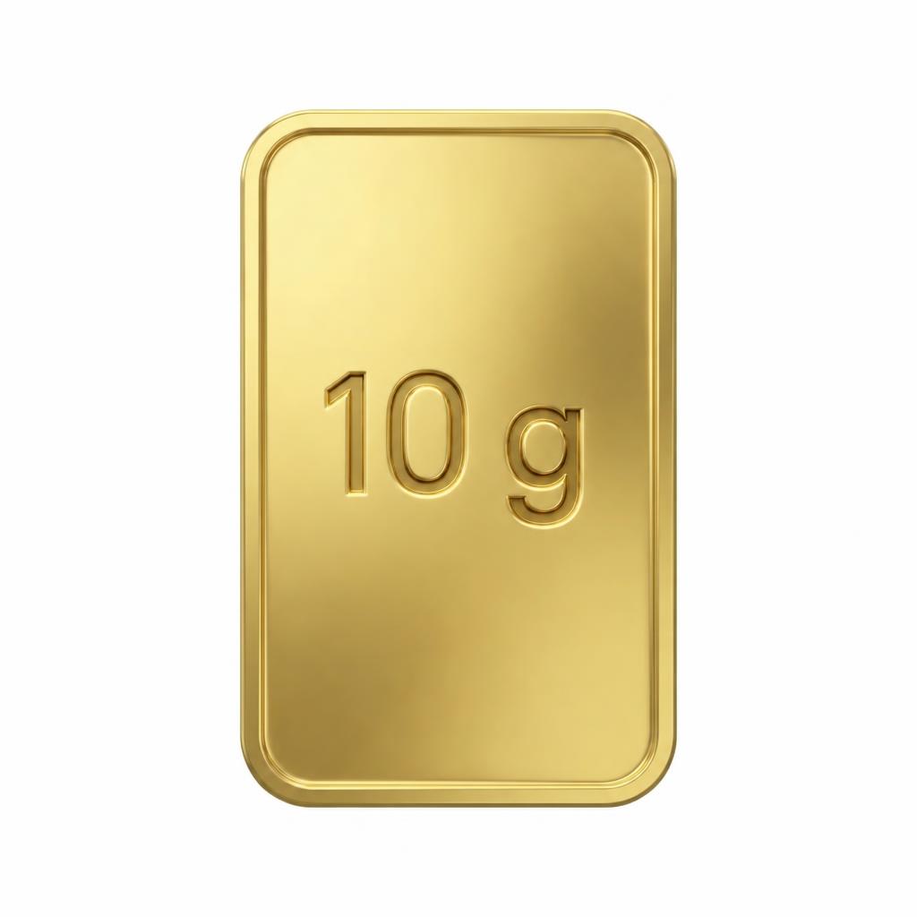 Unbranded gold bar photo for 10 g with the weight engraved on the bar